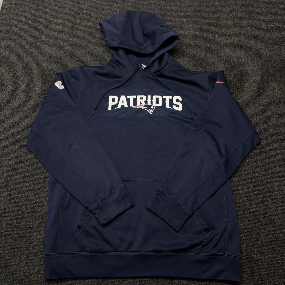 Nike New England Patriots On Field Dri Fit Hoodie Sweatshirt Men's Size Medium